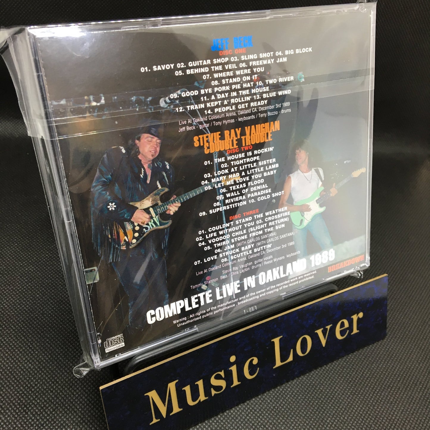 JEFF BECK + STEVIE RAY VAUGHAN & DOUBLE TROUBLE / COMPLETE LIVE IN OAKLAND 1989 (3CDR)