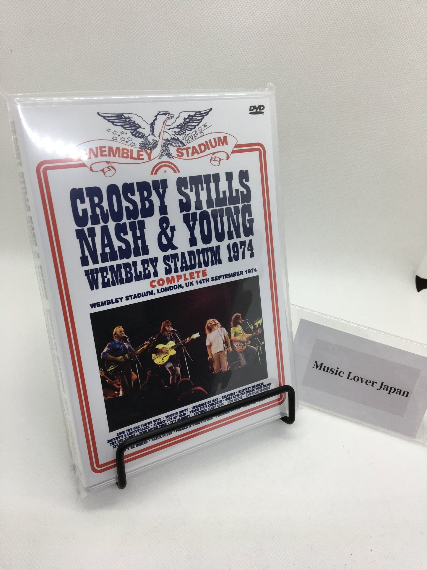 CROSBY STILLS NASH & YOUNG / WEMBLEY STADIUM 1974 COMPLETE PRO SHOT (2DVDR)