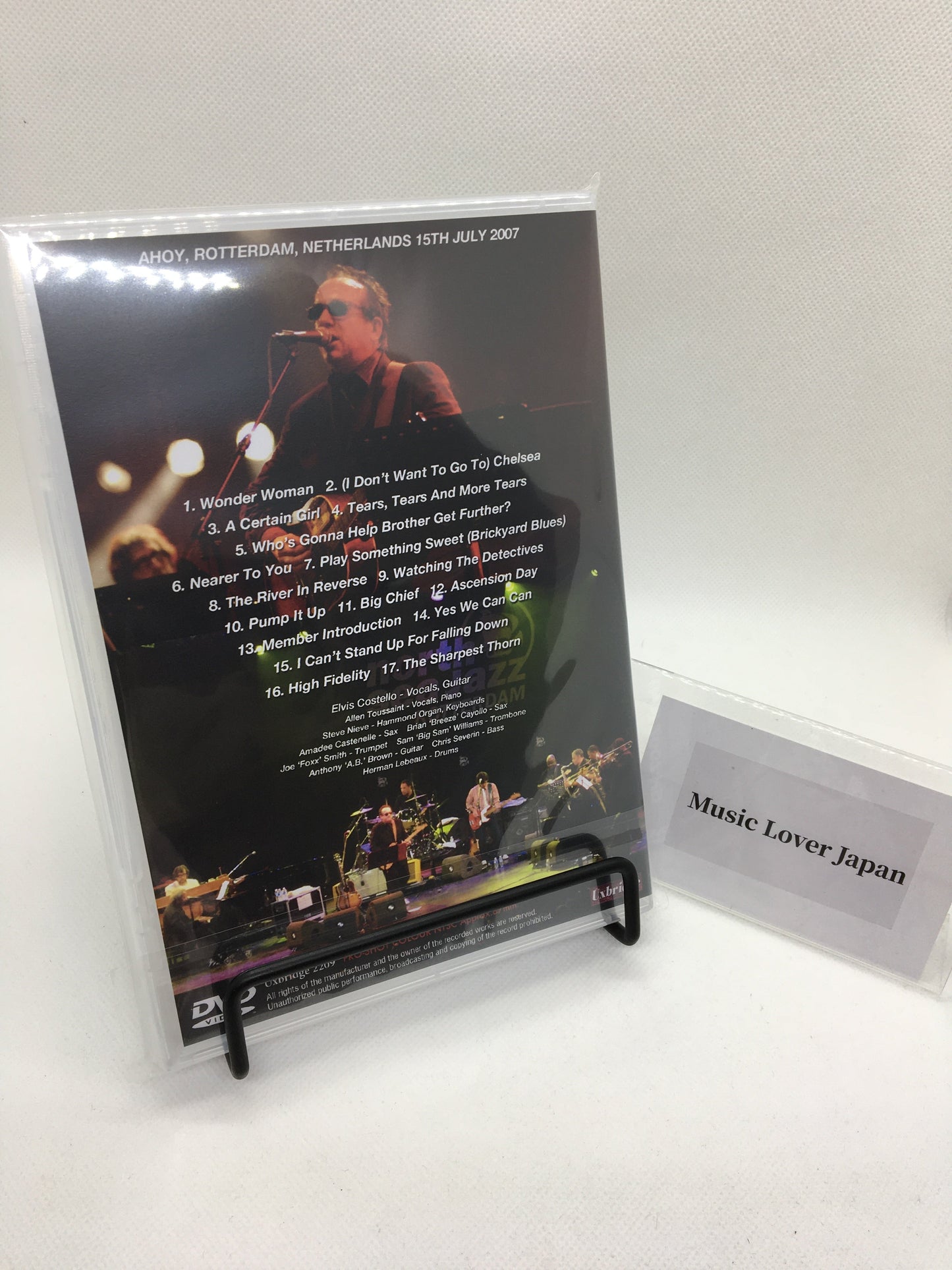ELVIS COSTELLO w/ALLEN TOUSSAINT BAND & HORNS feat/STEVE NIEVE / NORTH SEA JAZZ FESTIVAL 2007 PRO SHOT (1DVDR)