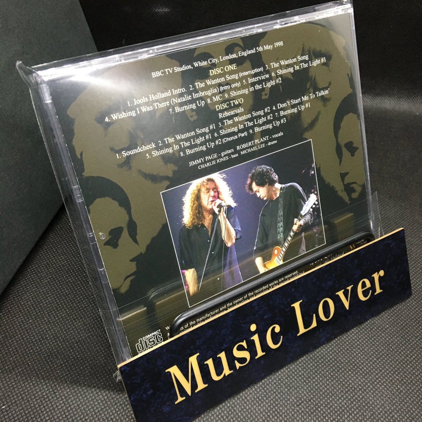 JIMMY PAGE + ROBERT PLANT / LATER WITH JOOLS HOLLAND ORIGINAL BBC MASTER STEREO SOUNDBOARD (2CD)
