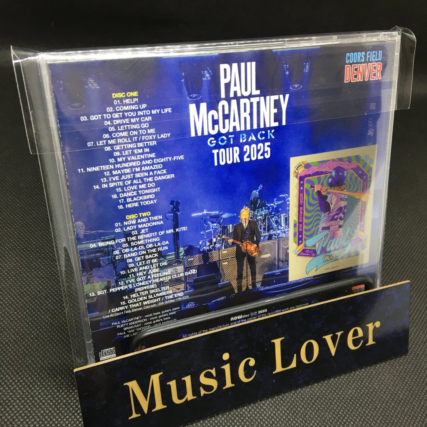 PAUL McCARTNEY / GOT BACK TOUR 2025 : COORS FIELD, DENVER (2CDR)