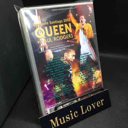 QUEEN + Paul Rodgers / Complete Santiago 2008 (pre-broadcast master) (1DVDR)