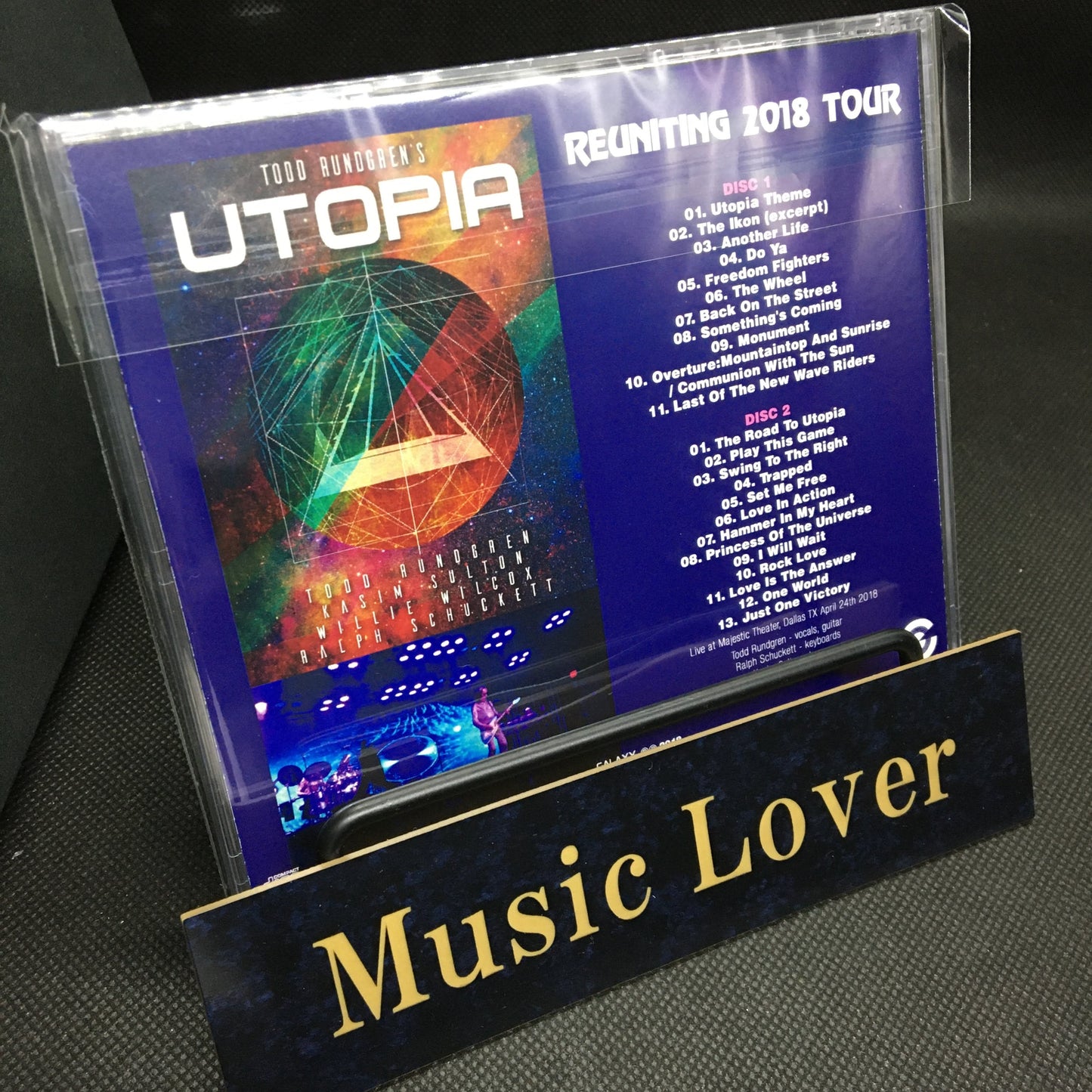 TODD RUNDGREN'S UTOPIA / REUNITING 2018 TOUR (2CDR)