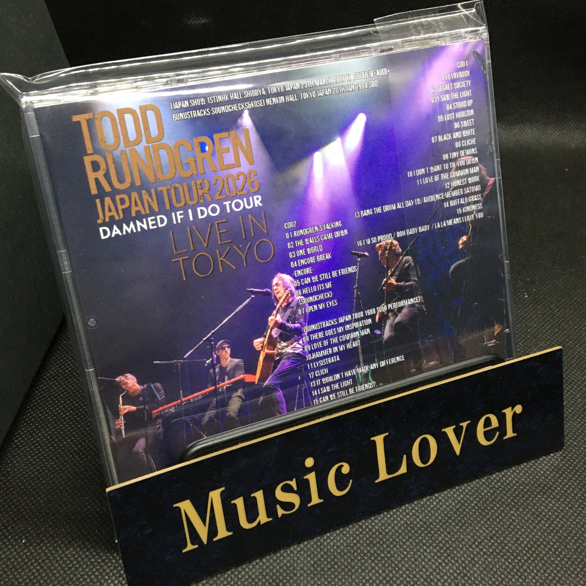 Todd Rundgren / Damned If I Do Japan Tour 2026 Japan show 1st (2CDR)