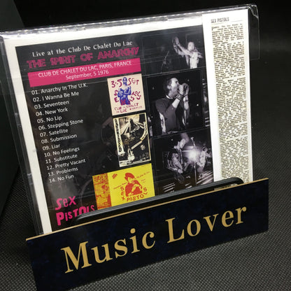 SEX PISTOLS / 1976 THE SPIRIT OF ANARCHY (1CD)