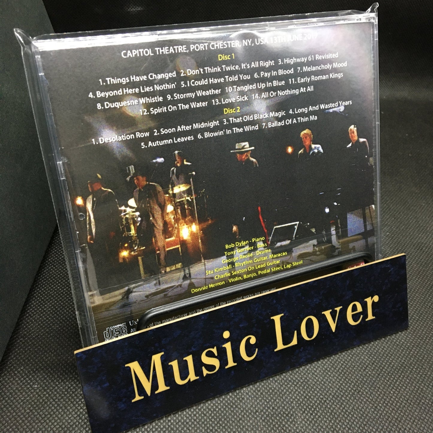 BOB DYLAN / PORT CHESTER 2017 1ST NIGHT SOUNDBOARD (2CDR)
