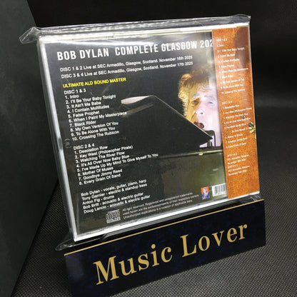 BOB DYLAN / COMPLETE GLASGOW 2025 ULTIMATE ALD SOUND MASTER (4CDR)