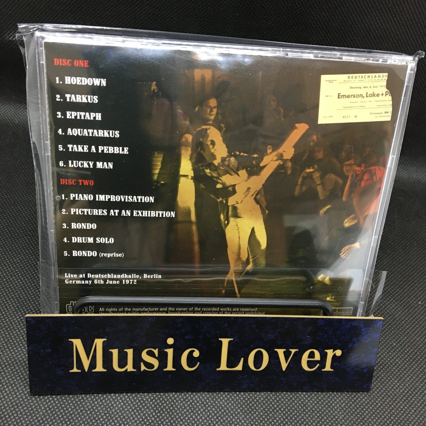 EMERSON, LAKE & PALMER / BERLIN 1972 with New Art Works (2CD)