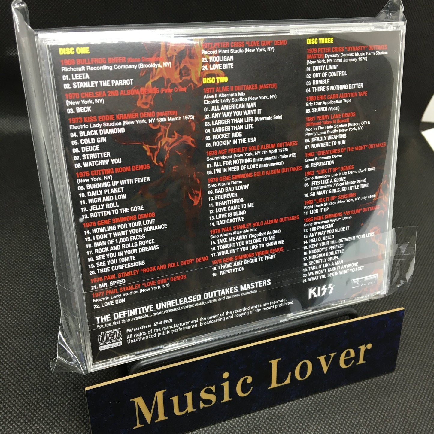 KISS / THE DEFINITIVE UNRELEASED OUTTAKES MASTERS (3CDR)