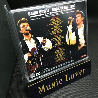 DAVID BOWIE / ROCK IN RIO 1990 STEREO SOUNDBOARD/PRO-SHOT (2CDR+1DVDR)