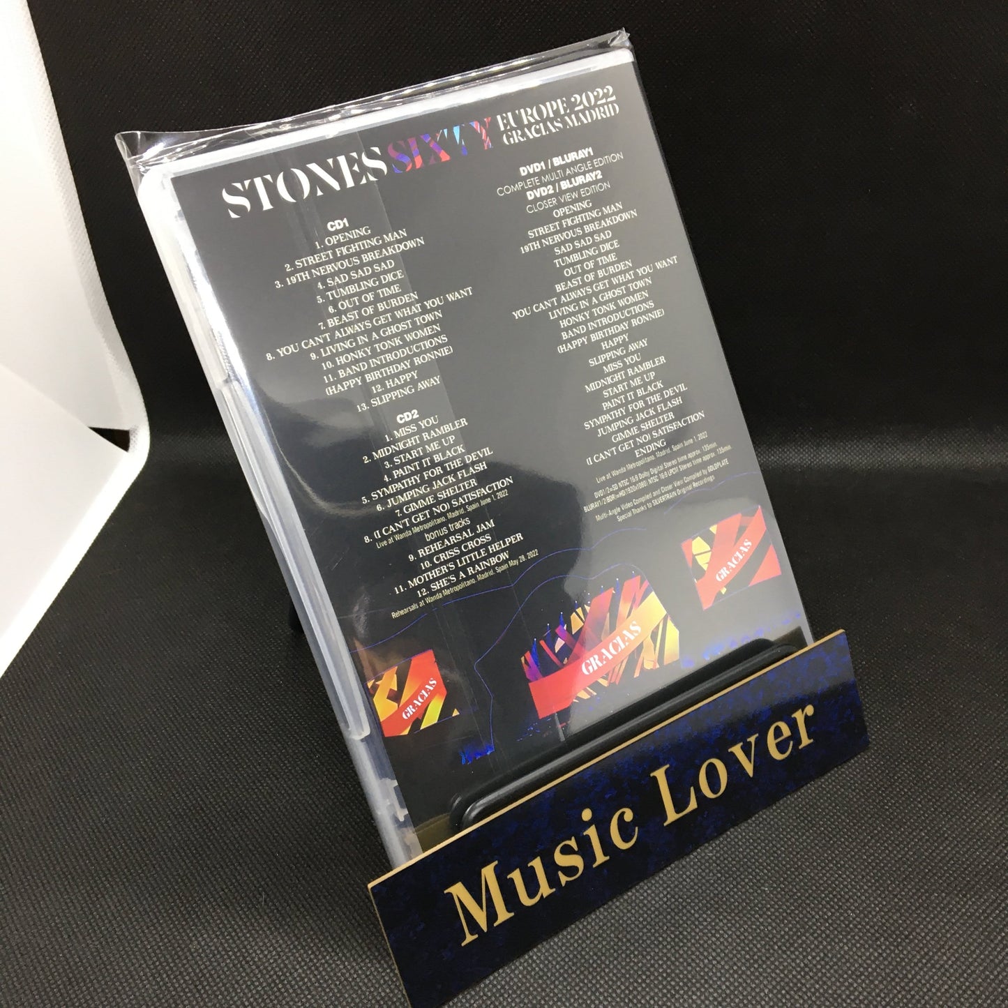THE ROLLING STONES / GRACIAS MADRID ”SIXTY EUROPE TOUR 2022”  THE FIRST SHOW (2CD+2DVD/2BDR)