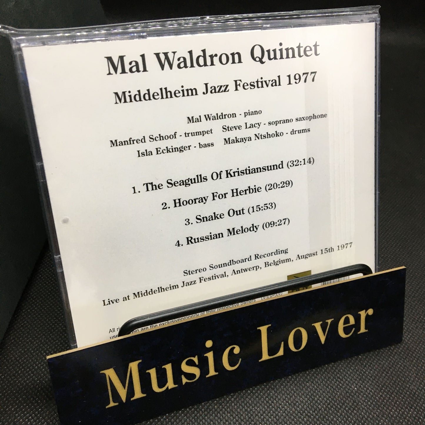 Mal Waldron Quintet / Middelheim Jazz Festival 1977 (1CDR)