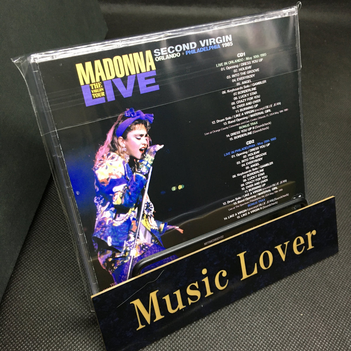 MADONNA / SECOND VIRGIN THE VIRGIN TOUR LIVE ORLANDO + PHILADELPHIA 1985 (2CD) STEREO SOUNDBOARD
