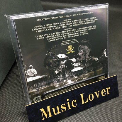 EMERSON, LAKE & PALMER / WHEELING 1977 SOUNDBOARD DEFINITIVE MASTER (2CD)