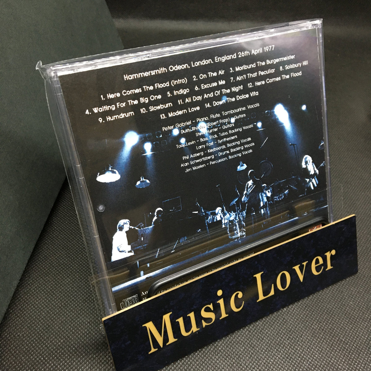 PETER GABRIEL / HAMMERSMITH ODEON 1977 3RD NIGHT SOUNDBOARD (1CDR)