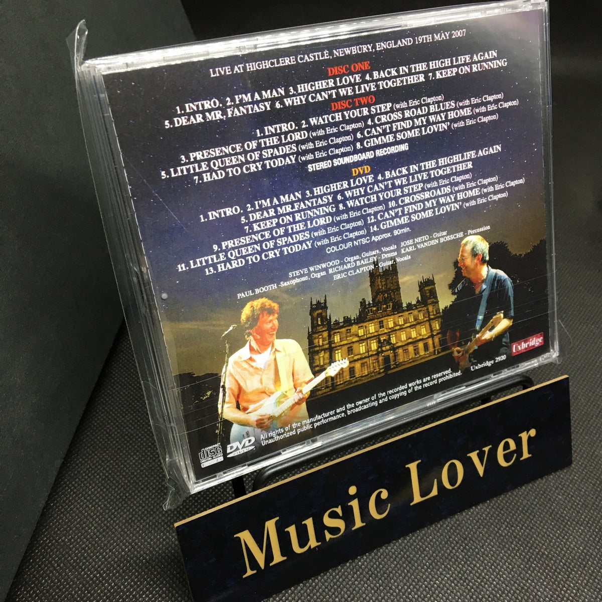 STEVE WINWOOD w/ERIC CLAPTON / COUNTRYSIDE ROCKS 2007 SOUNDBOARD (2CDR+1DVDR)