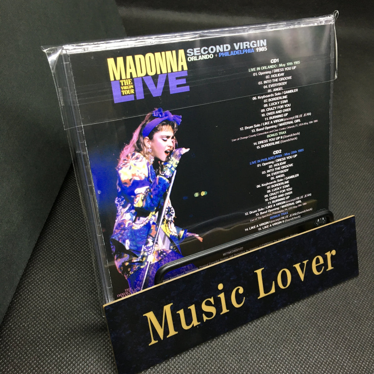 MADONNA / SECOND VIRGIN THE VIRGIN TOUR LIVE ORLANDO + PHILADELPHIA 1985 (2CD) STEREO SOUNDBOARD