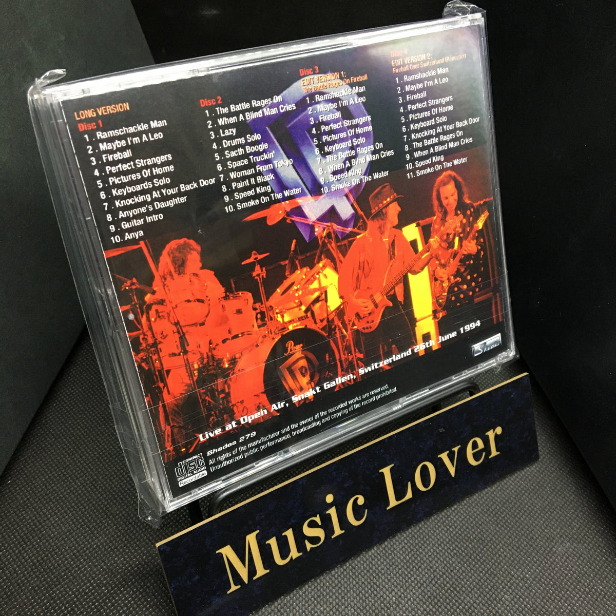 DEEP PURPLE / SWISS RAGE SNAKT GALLEN 1994 STEREO SOUNDBOARD (4CDR)