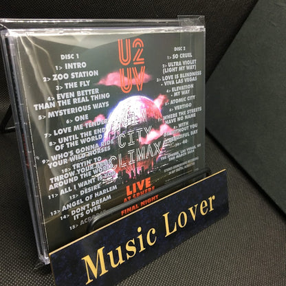 U2 / Sin City Climax Live at Sphere Final Night Digital Remaster Edition STEREO SOUNDBOARD (2CDR)