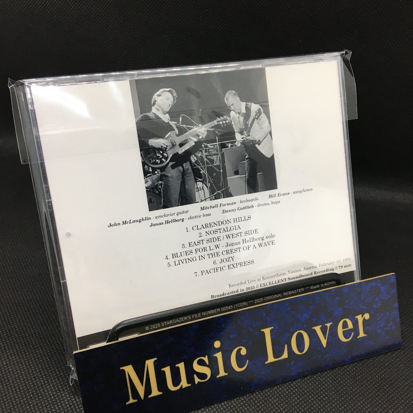 JOHN McLAUGHLIN MAHAVISHNU / LIVE IN VIENNA 850210 2025 BROADCAST TAPE (1CDR)