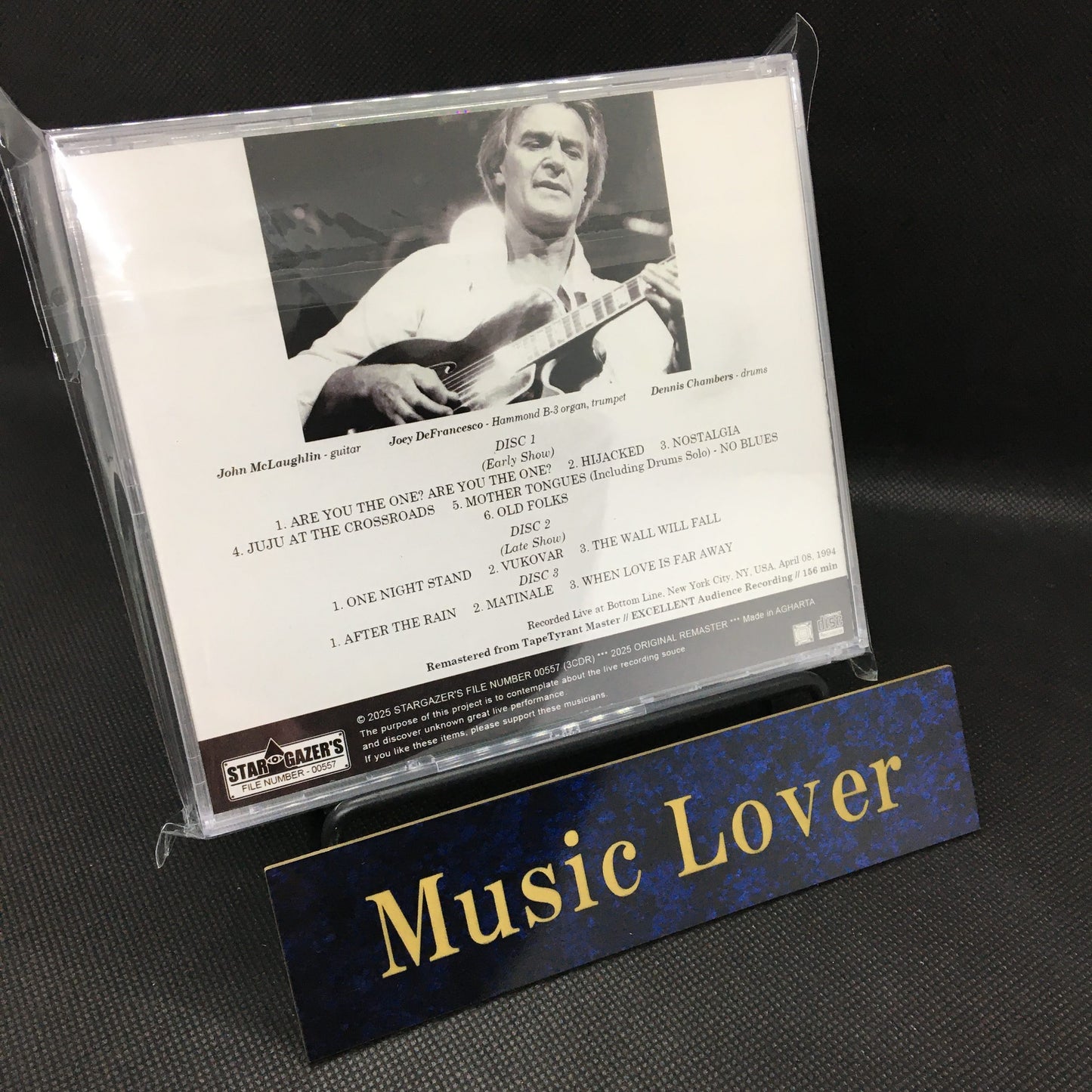 JOHN McLAUGHLIN'S FREE SPIRITS / LIVE AT BOTTOM LINE 940108 (3CDR)
