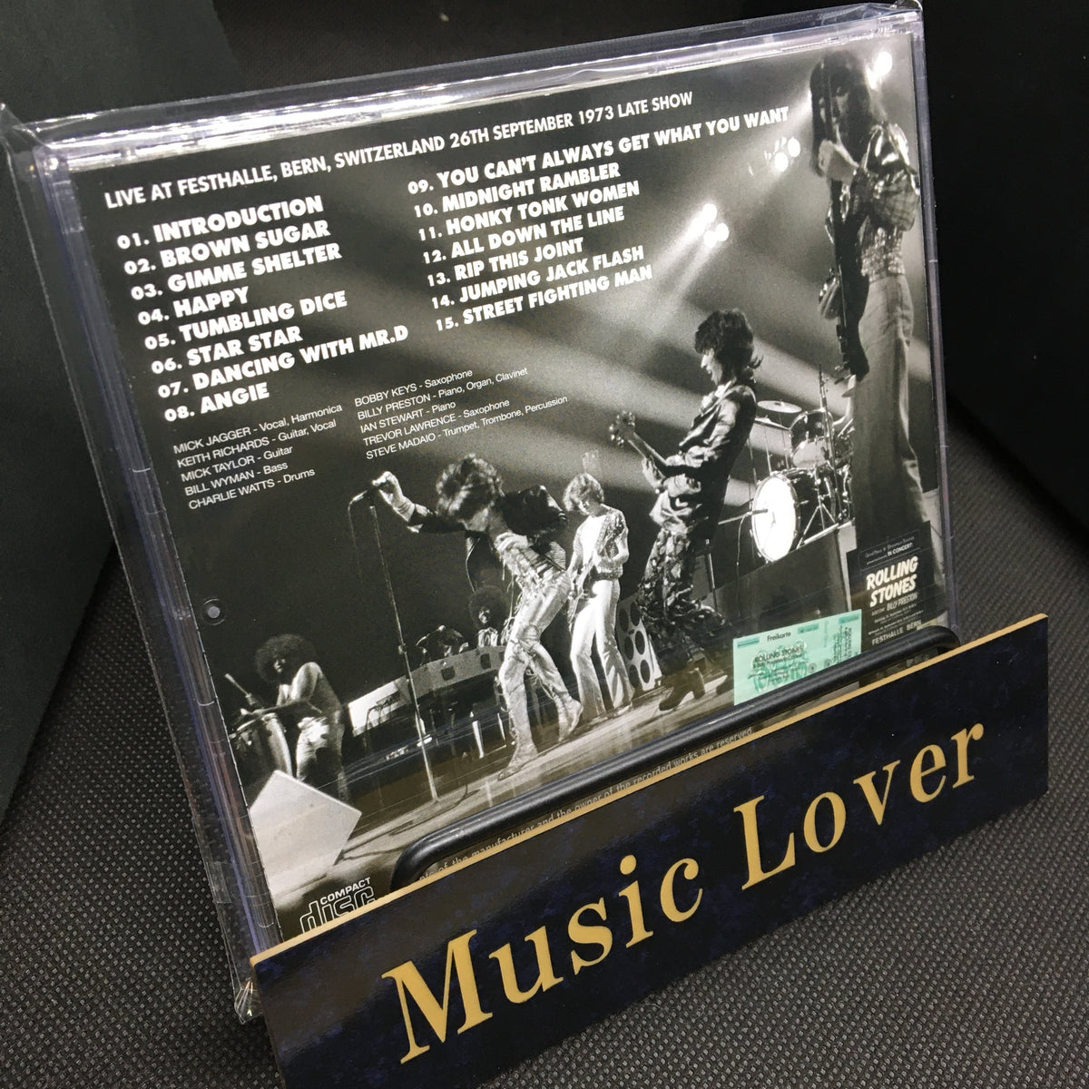THE ROLLING STONES / BERN 1973 2ND NIGHT LATE SHOW with New Artworks & Label Designs (1CD)