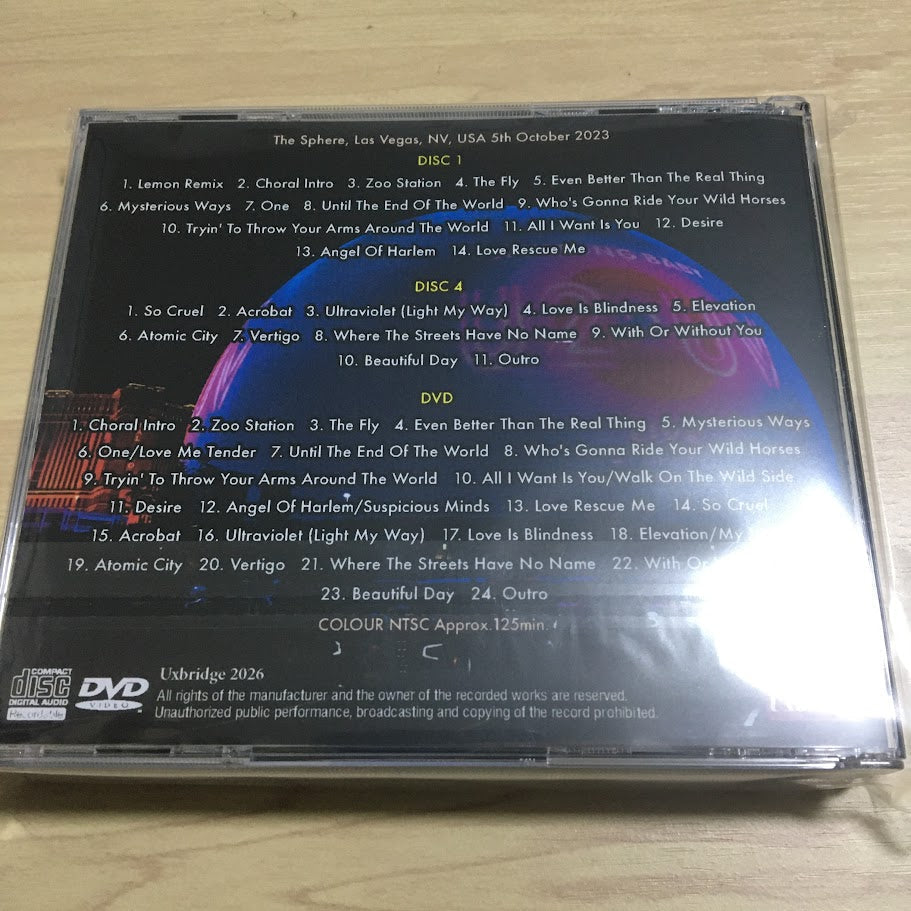 U2 / LAS VEGAS 2023 3RD NIGHT (2CDR+1DVDR)