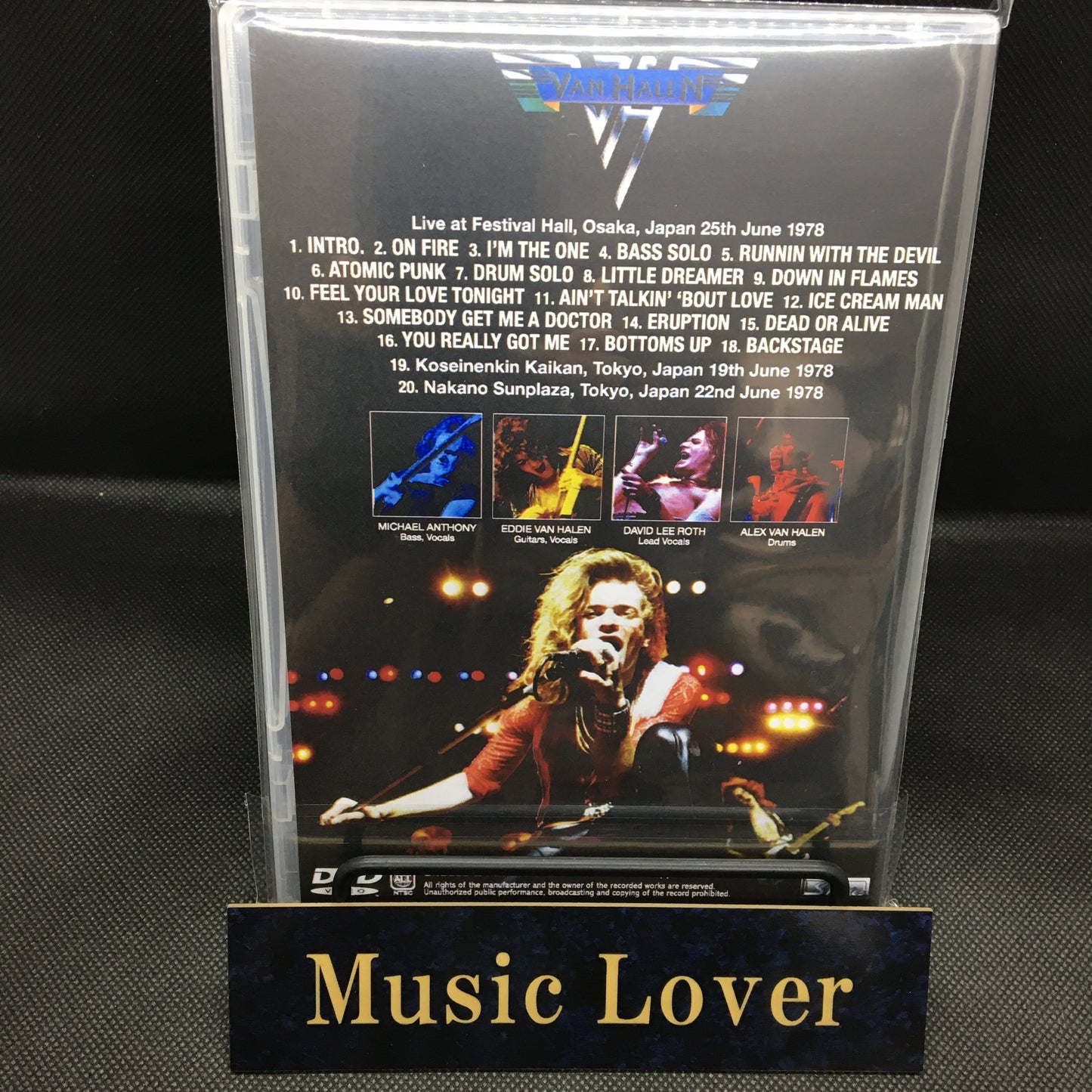 VAN HALEN / OSAKA 1978 THE VIDEO PRO SHOT (1DVDR)