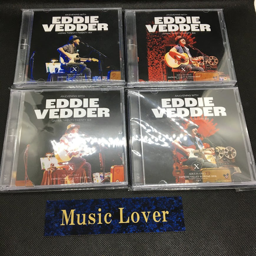 EDDIE VEDDER / LONG ROAD HOME NAGOYA OSAKA KYOTO TOKYO 2026 Japan 4 Set (8CDR)