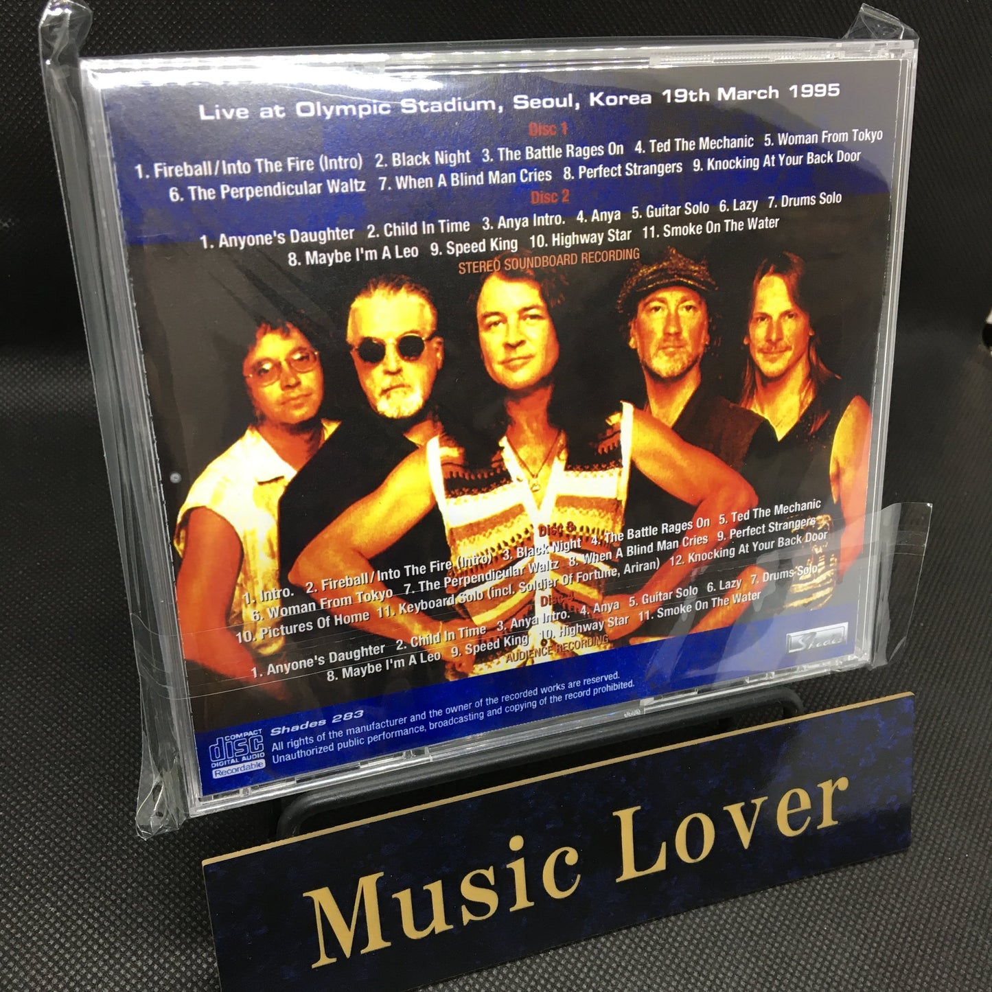 DEEP PURPLE / MECHANIC LIVE SEOUL 1995 STEREO SOUNDBOARD (4CDR)