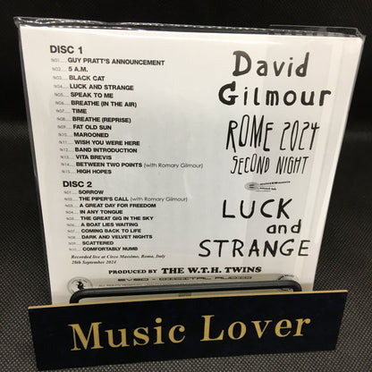 DAVID GILMOUR / ROME 2024 SECOND NIGHT (2CD)