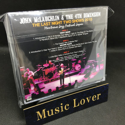 JOHN McLAUGHLIN & THE 4TH DIMENTION / THE LAST NIGHT TWO SHOWS 2015 (3CDR)