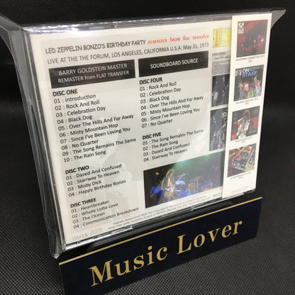 LED ZEPPELIN / 1973 BONZO'S BIRTHDAY PARTY remaster from flat transfer (5CD)