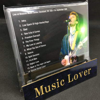 STEVE WINWOOD / HIGHER LIVE CLEVELAND 1986 STEREO SOUNDBOARD (1CDR)