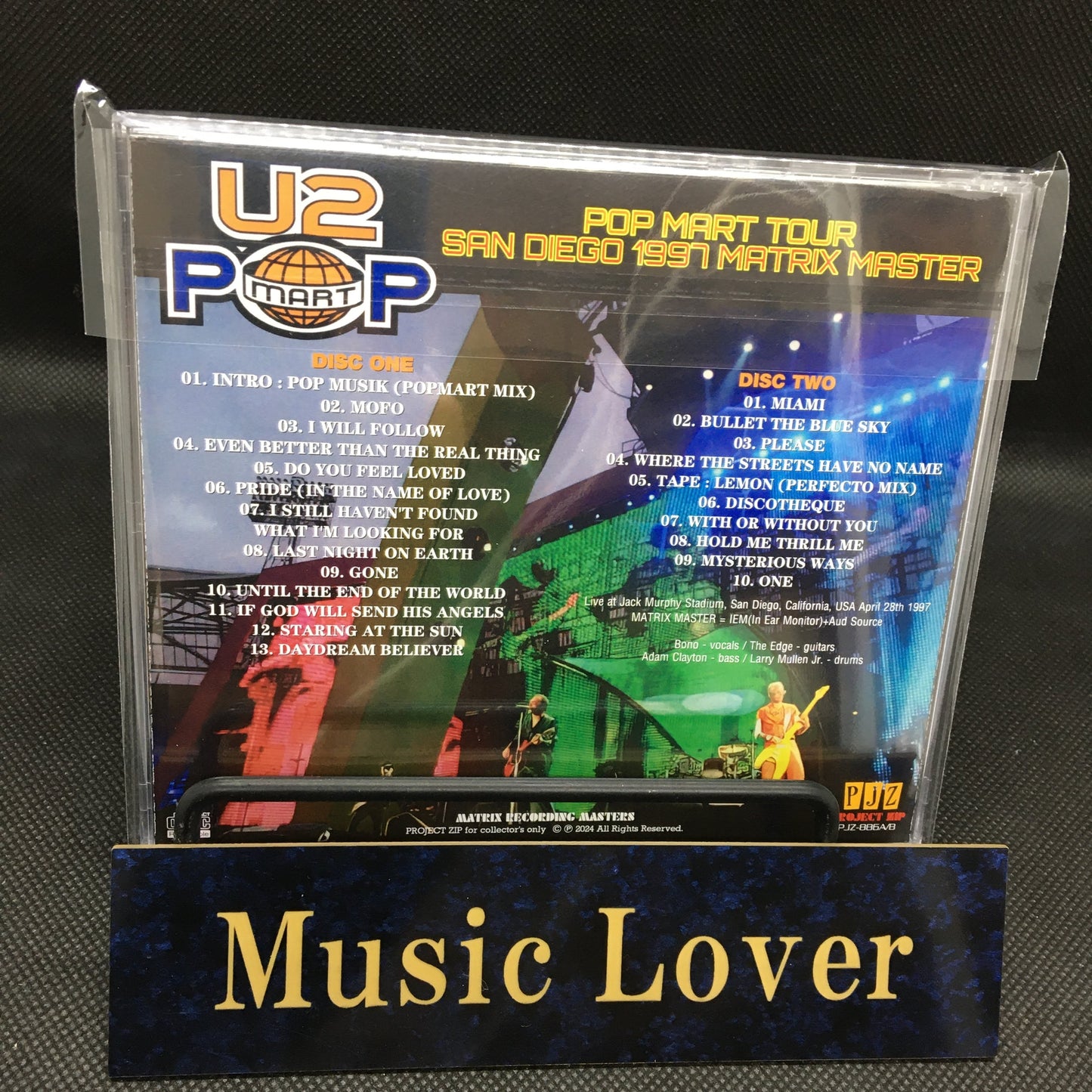 U2 / POPMART TOUR SAN DIEGO 1997 MATRIX MASTER (2CDR)