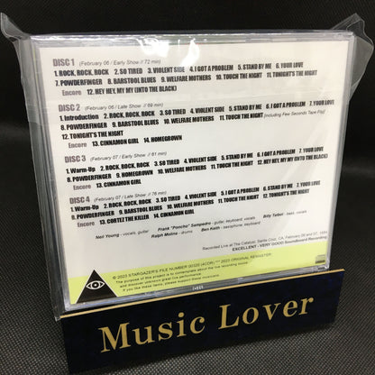 NEIL YOUNG & CRAZY HORSE / LIVE AT THE CATALYST 1984 COMPLETE SOUNDBOARD TAPES (4CDR)