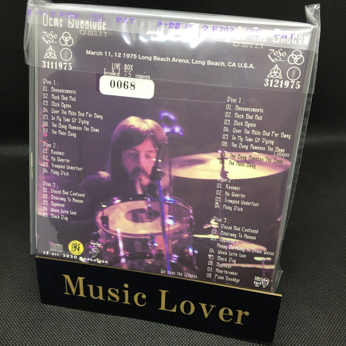 LED ZEPPELIN / BOOTLEG LICENSE LIVE BOX (6CD BOX)