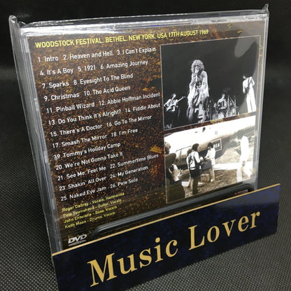 THE WHO / WOODSTOCK 1969 2023 REMASTER (1DVDR)