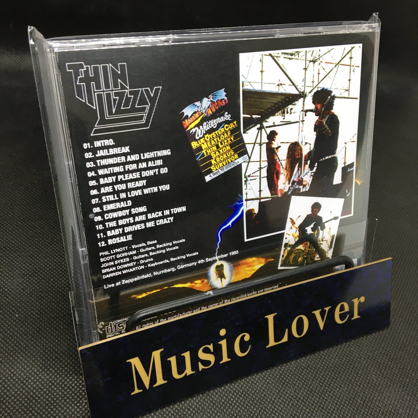 THIN LIZZY / THE LAST GIG MONSTERS OF ROCK NURNBERG 1983 (1CDR)