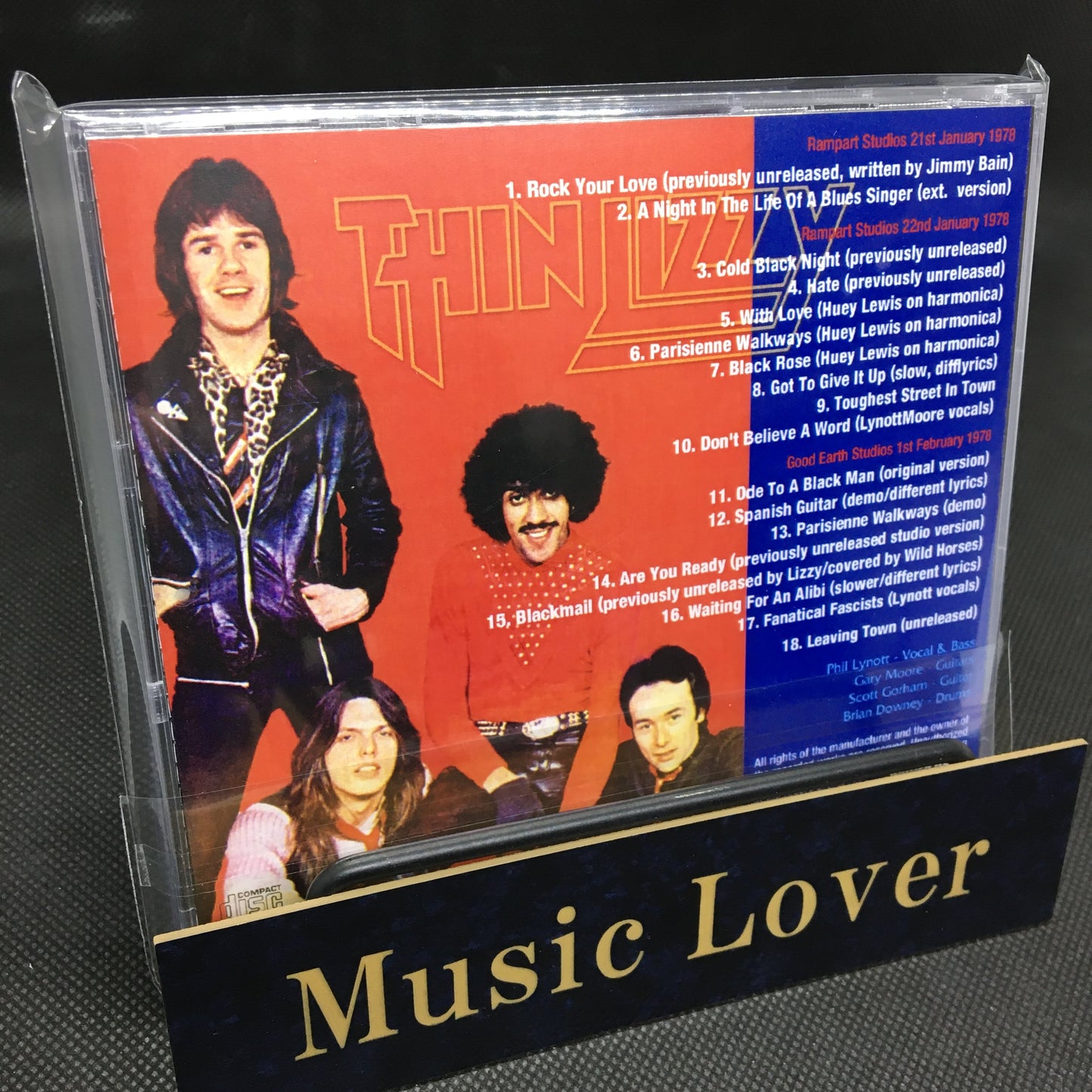 THIN LIZZY / BLACK ROSE SESSIONS STEREO SOUNDBOARD (1CDR)