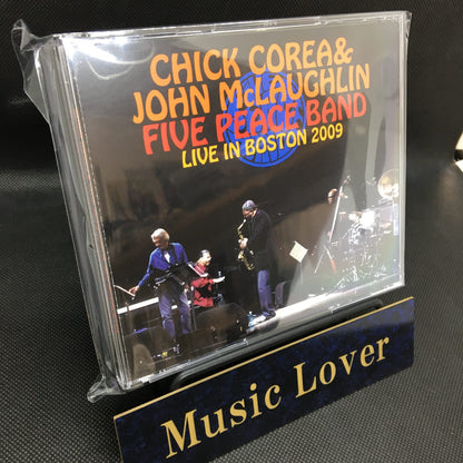 CHICK COREA and JOHN McLAUGHLIN / FIVE PEACE BAND - LIVE IN BOSTON 2009 (3CDR)