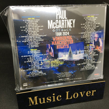PAUL McCARTNEY / GOT BACK TOUR 2024 WONDERFUL MANCHESTER NIGHTS (4CDR)
