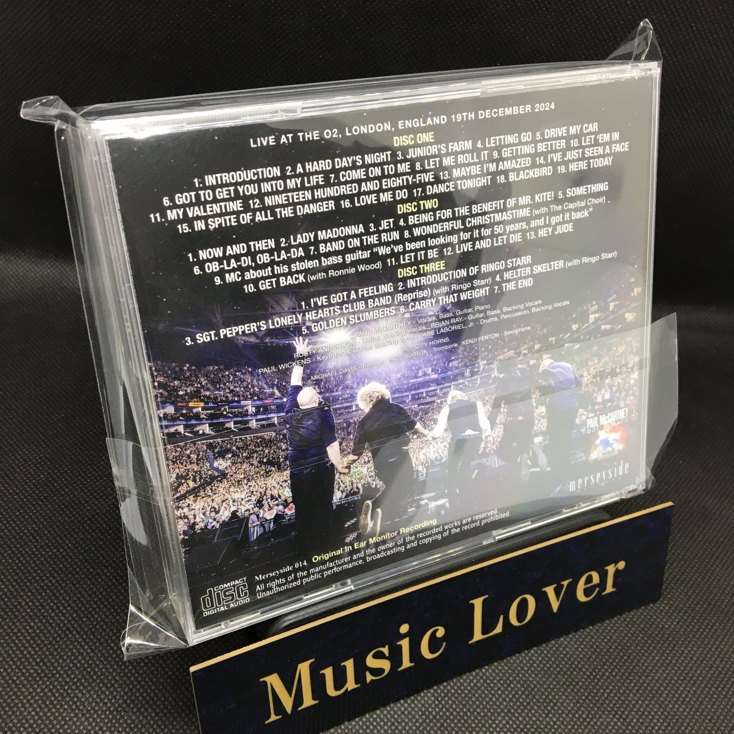 PAUL McCARTNEY / LONDON 2024 2ND NIGHT ‘GOT BACK’ FINAL SHOW ORIGINAL IN EAR MONITOR RECORDING (3CD)