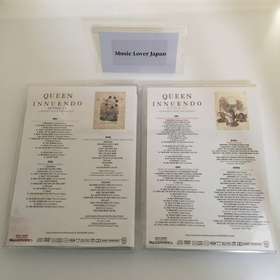 QUEEN / INNUENDO ARTIFACTS �• EXTRACTS EXPANDED COLLECTOR'S EDITION (4CD+3DVD)