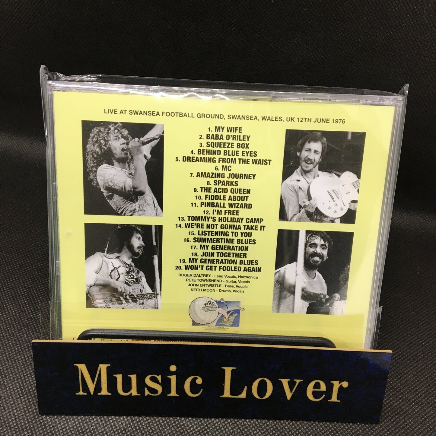 THE WHO / SWANSEA 1976 SOUNDBOARD (1CD)