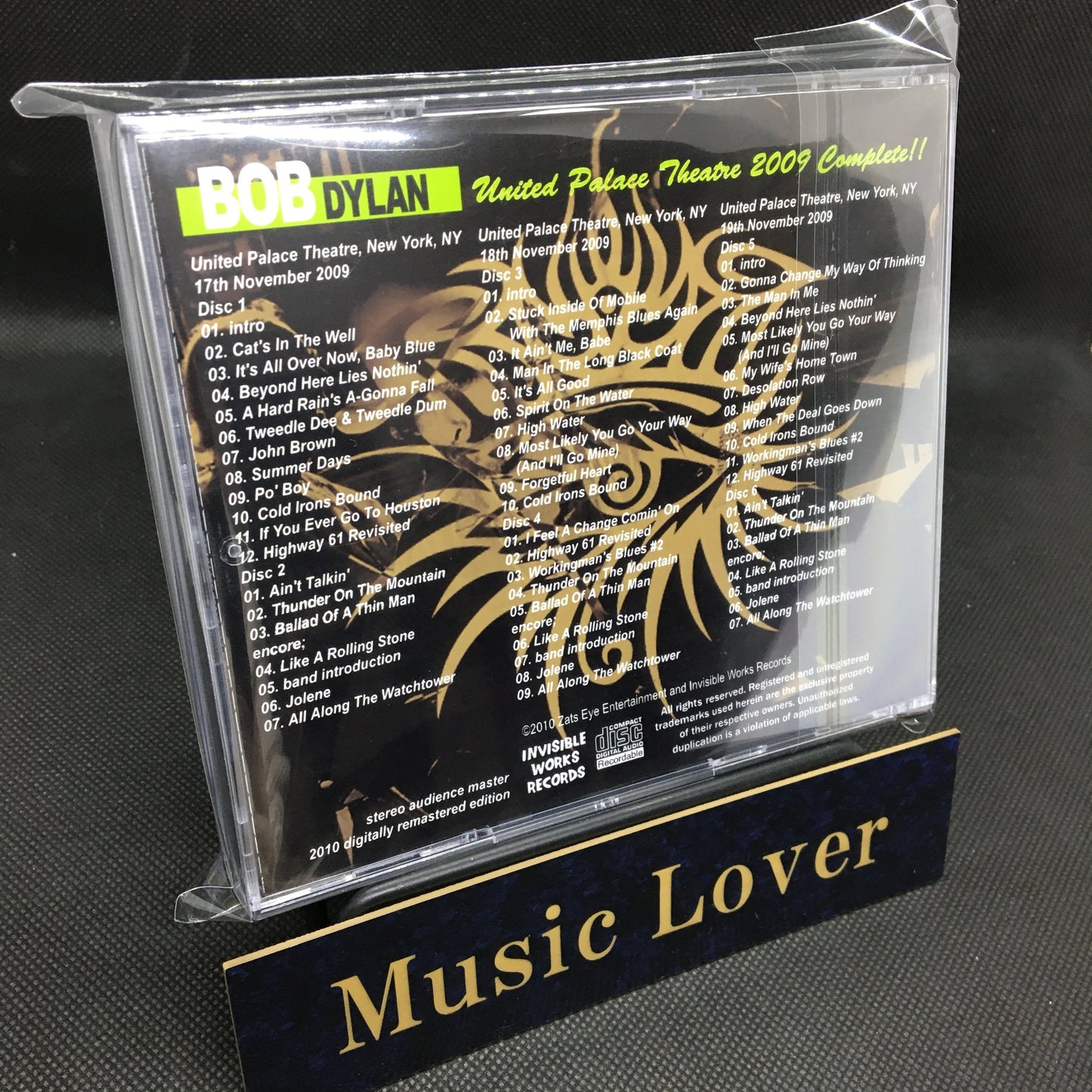 Bob Dylan / United Palace Theatre 2009 Complete!! (6CDR)