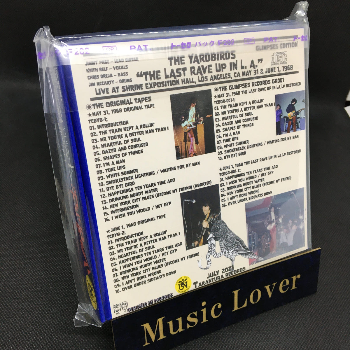 YARDBIRDS / THE LAST RAVE UP IN L.A. [GLIMPSES EDITION] (4CD)