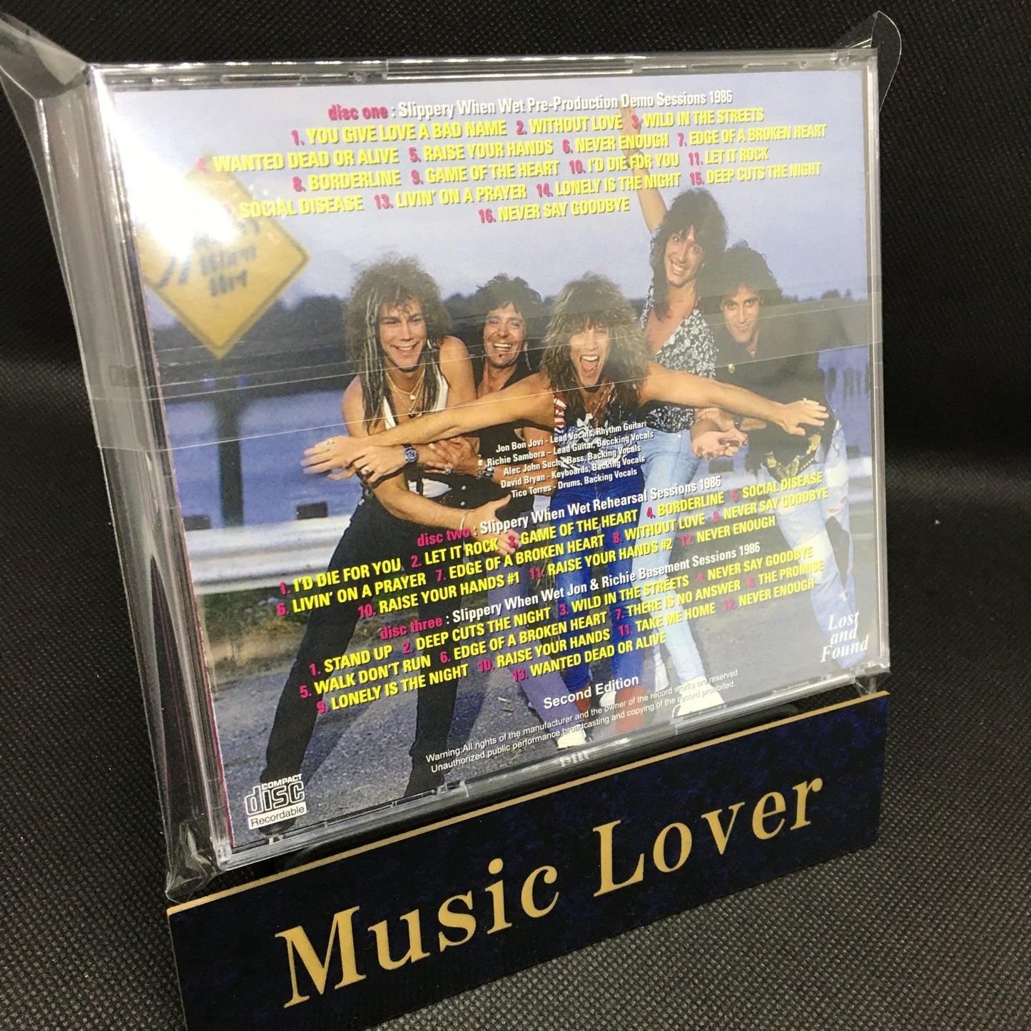 BON JOVI / SLIPPERY WHEN WET COMPLETE SESSIONS SOUNDBOARD (3CDR)