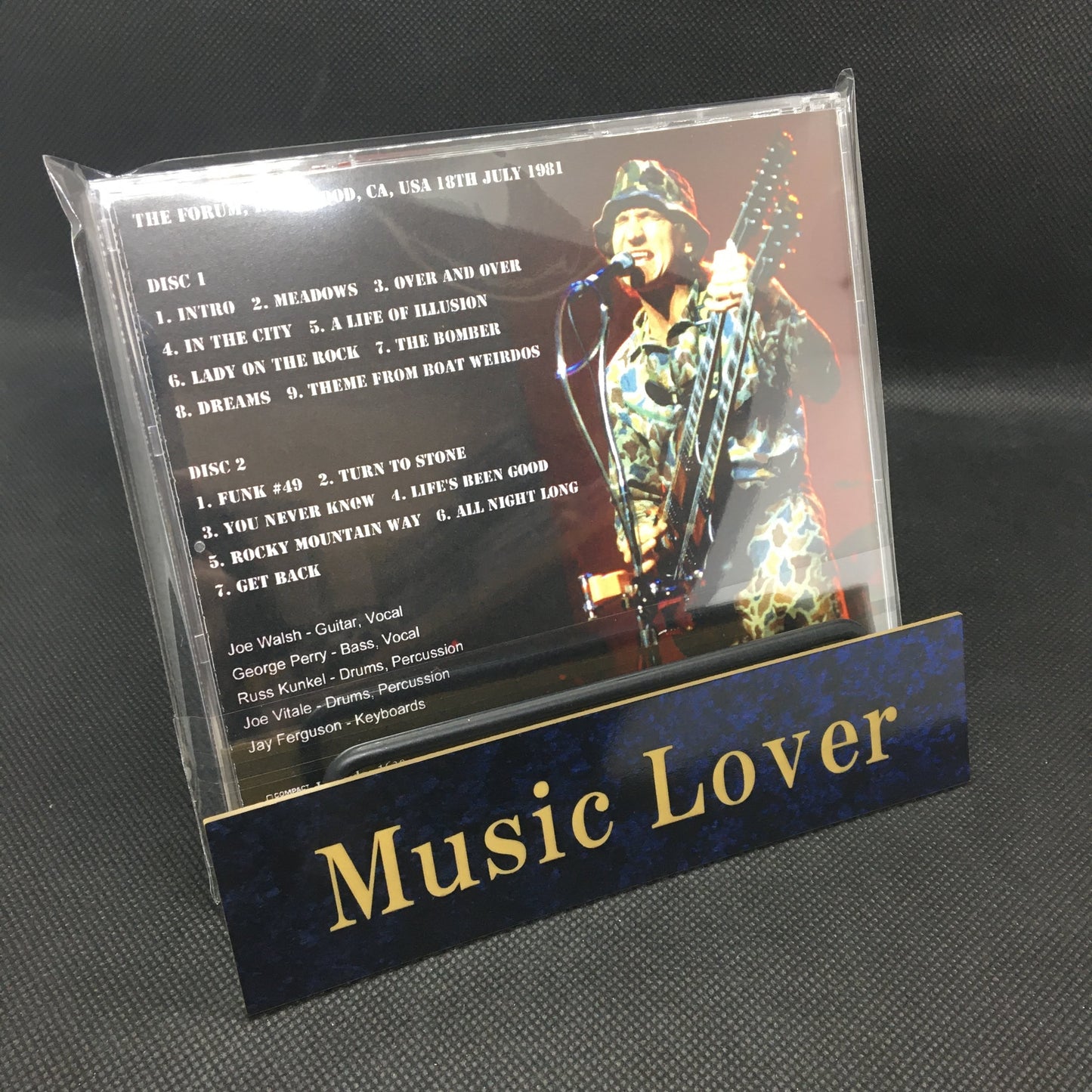 JOE WALSH / L.A. FORUM 1981 MIKE MILLARD FIRST GENERATION TAPES (2CDR)