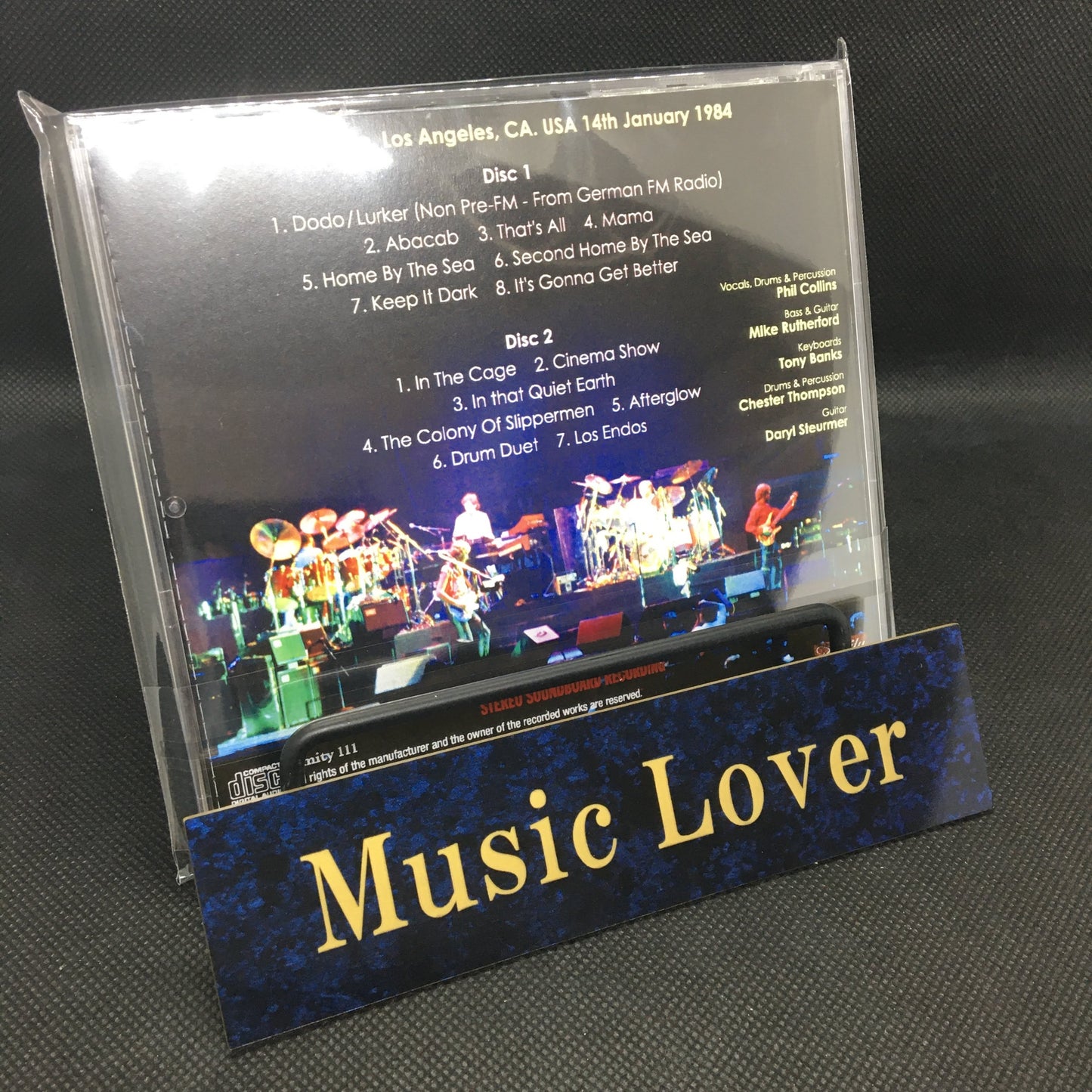 GENESIS / L.A. FORUM 1984 PRE-FM MASTER STEREO SOUNDBOARD (2CDR)